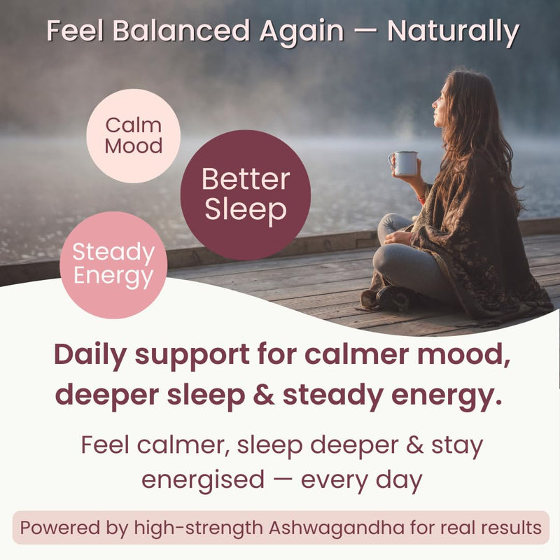 Hormone Balance Ashwagandha Mind & Body 1000mg – Adaptogen Support for Stress, Calm Energy, Sleep, Mood & Focus (240, Hormone Balance) 240 count (Pack of 1)