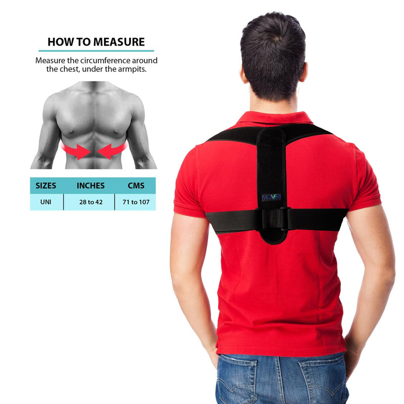 Posture Corrector for Men and Women – Adjustable Back Brace for Upper and Lower Back Support – Neck, Shoulder, Clavicle Pain Relief – Comfortable, Breathable Posture Brace