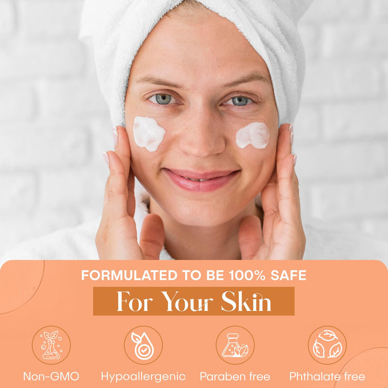 Collagen & Vitamin C Moisturizer - Brightens Skin, Reduces Fine Lines & Wrinkles - Anti-Aging, Dermatologist Tested, Clean Beauty, Korean Skin Care - 1.69 FL.OZ. Collagen & Vitamin C