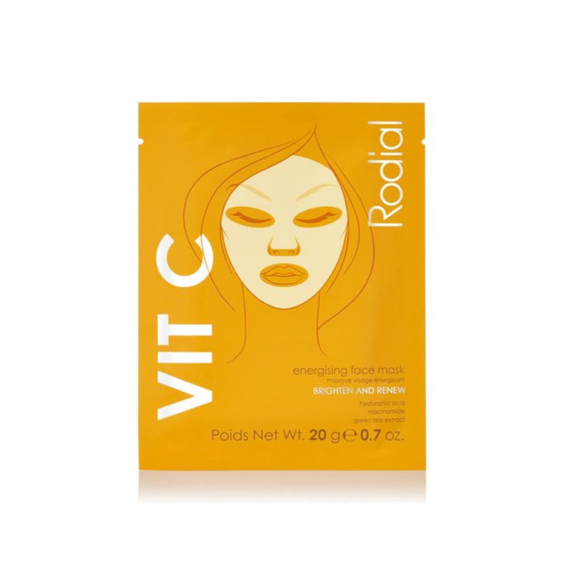 Rodial Vit C Energising Sheet Masks,0.67 Fl Oz (Pack of 4) 1 count (Pack of 4)