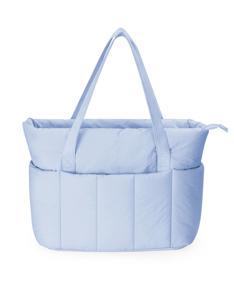 Narwey Puffer Travel Tote Bag with Puffy Makeup Bag