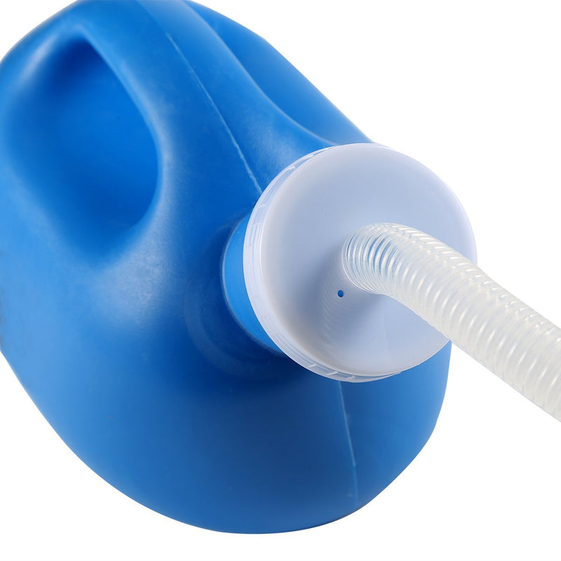 ONEDONE Urinals for Men - Portable Urinal for Men Spill Proof Nighttime Men's Urinal Bottle Male Pee Bottle Urine Bottle 68 OZ for Hospital Home Camping Car Travel 45" Long Hose with Lid (Blue) Blue