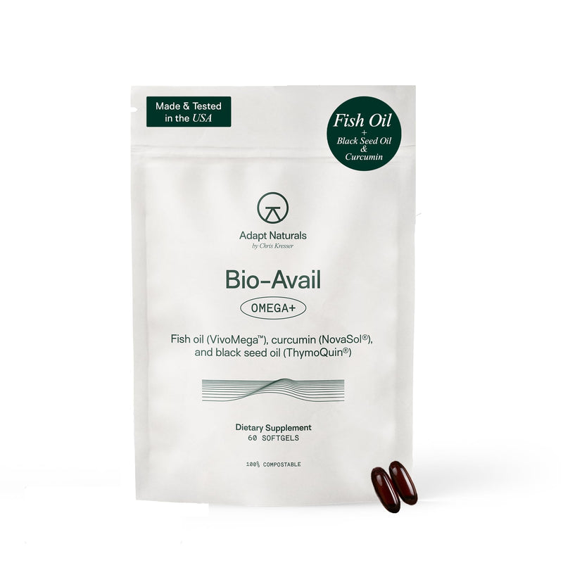 [Australia] - Adapt Naturals Omega 3 Fish Oil Supplement with Bioavailable Curcumin & Black Seed, 1500mg Fish Oil EPA DHA Omega 3 Fatty Acids to Support Joints, Muscles & Heart | Unflavored - 30 Days Supply 30 Count (Pack of 1) 