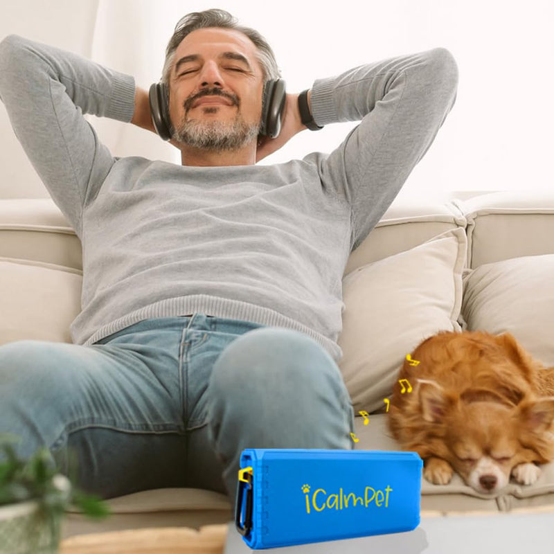 Calm Canine Gold Pak | iCalmPet Ruff 'n Ready Portable Speaker with 3-hrs Dog Calming Music - PawsPlanet Australia