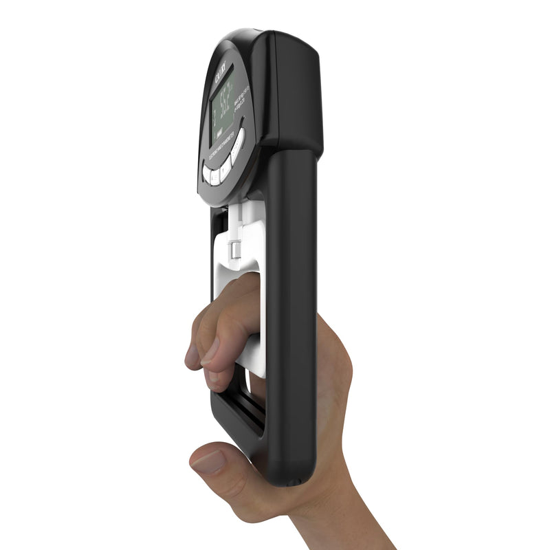 [Australia] - CAMRY Digital Hand Dynamometer Grip Strength Gauge Automatic Electronic Hand Grip Strength Capture 198lbs/90kg Black and White Black and White 