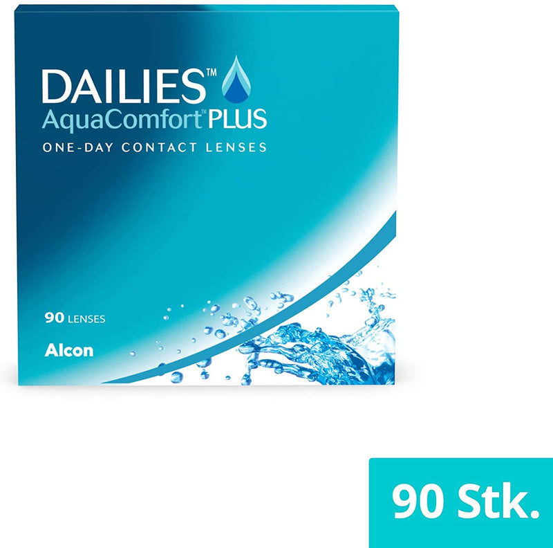 [Australia] - Dailies AquaComfort Plus daily lenses soft, 90 pieces, BC 8.7 mm, DIA 14.0 mm, -2 diopters -2.0 diopters 8.7 millimeters 14.0 millimeters 