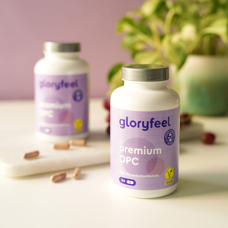 [Australia] - Premium OPC grape seed extract - 1050mg extract per day - Highest OPC content according to HPLC - Made from original French grapes - Vegan, laboratory tested, made in Germany without additives 