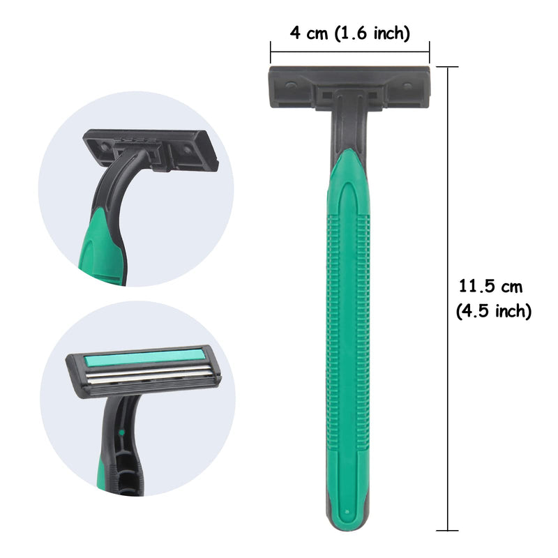 [Australia] - Disposable Razors Bulk, Individually Wrapped Razors for Travel, Hotel, Airbnb, and Homeless (100 Pack) 100 Pack 