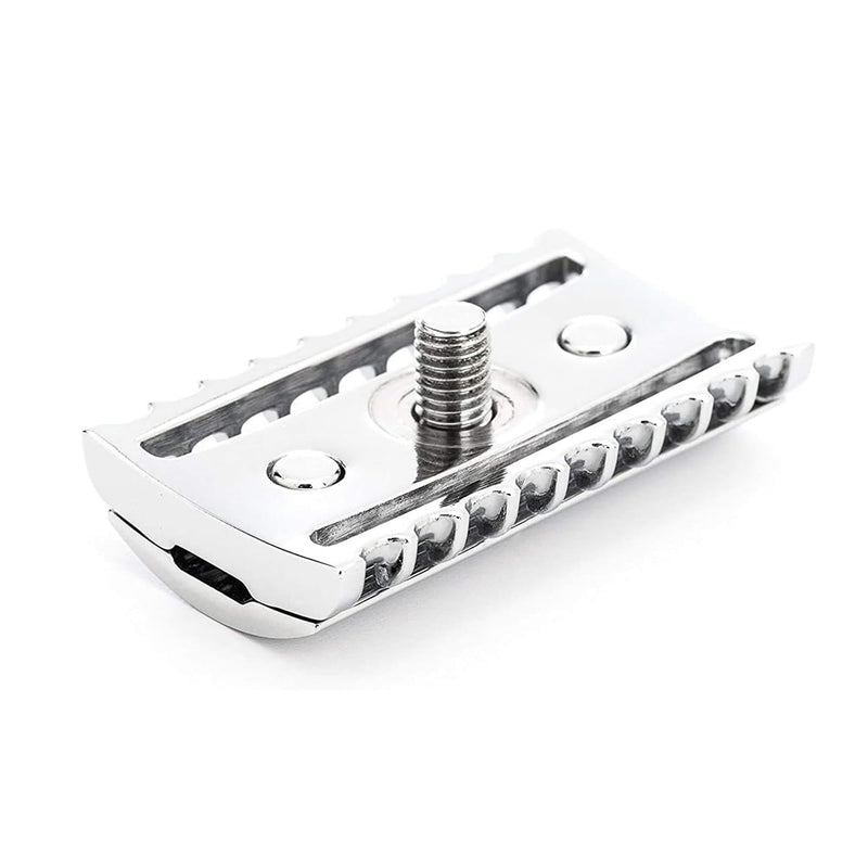MÜHLE TRADITIONAL R41 Double Edge Safety Razor (Open Comb) For Men - Perfect for Every Day Use, Barbershop Quality Close Smooth Shave Black/Chrome