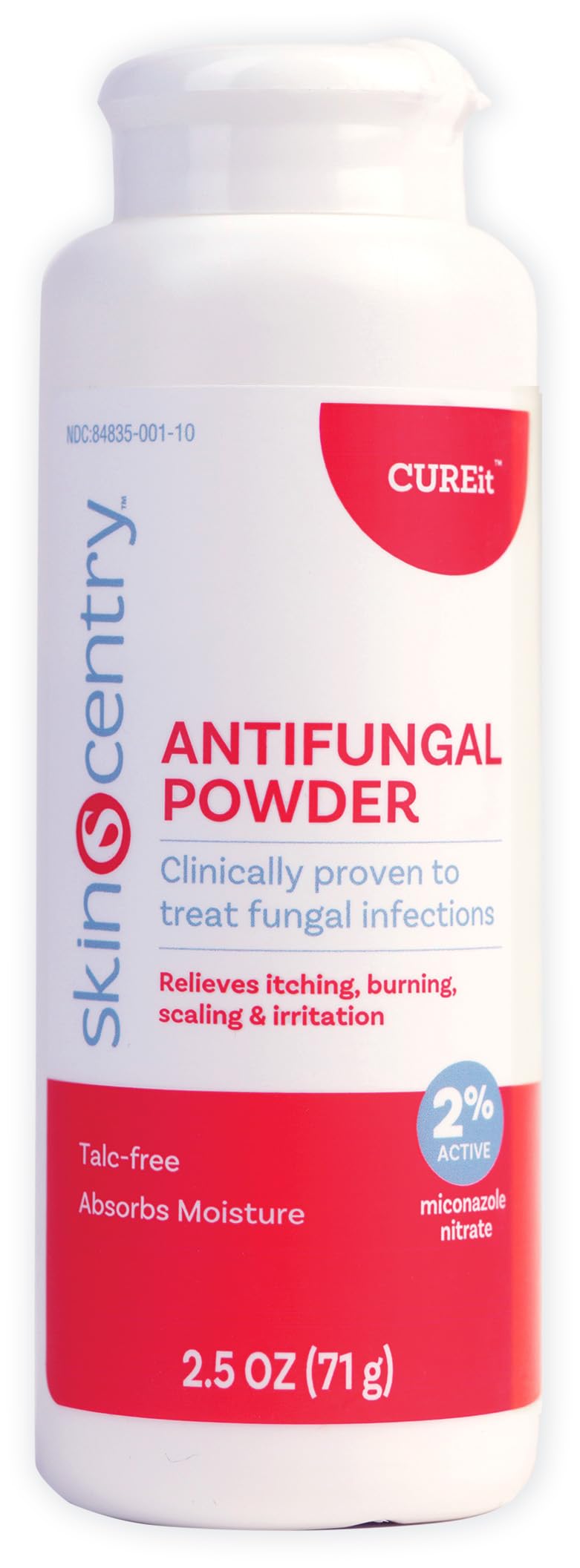 Antifungal Powder - 2% Miconazole Nitrate Treatment for Athlete’s Foot, Jock Itch & Ringworm, Talc-Free Moisture Control, Relieves Itching, Burning & Chafing - Pack of 3 (2.5 oz Each)