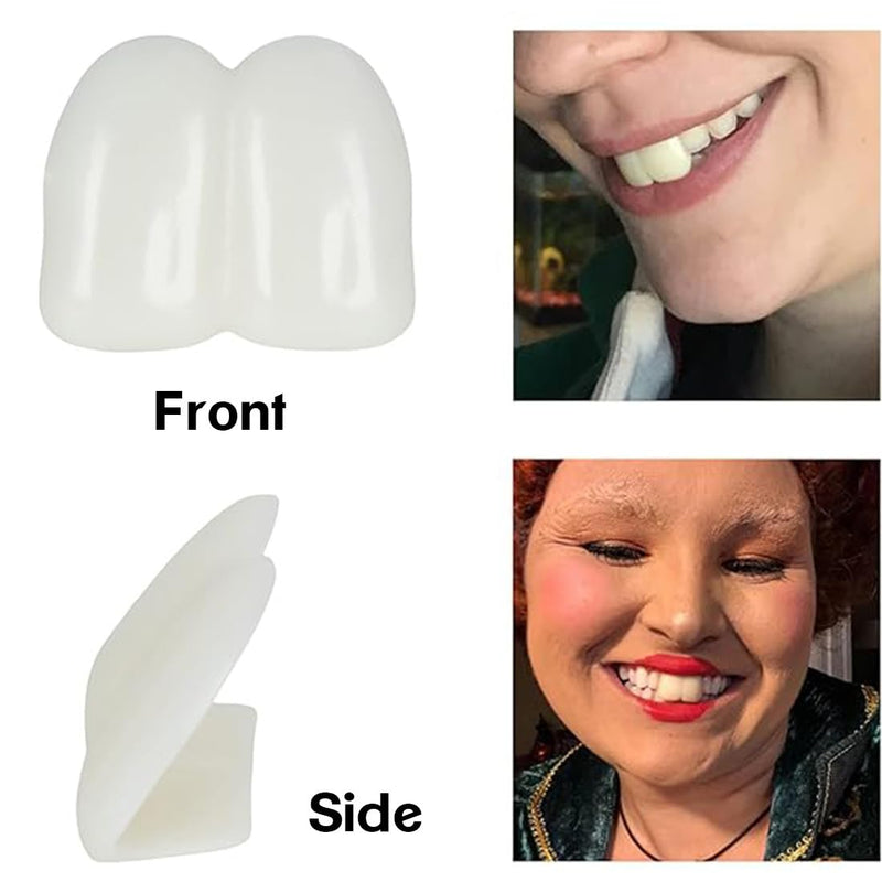 [Australia] - 100 g temporary tooth repair beads and 1 piece of fake braces, tooth repair set, adhesive tooth beads, dentures, temporary teeth, tooth filling material, thermal adhesive beads 