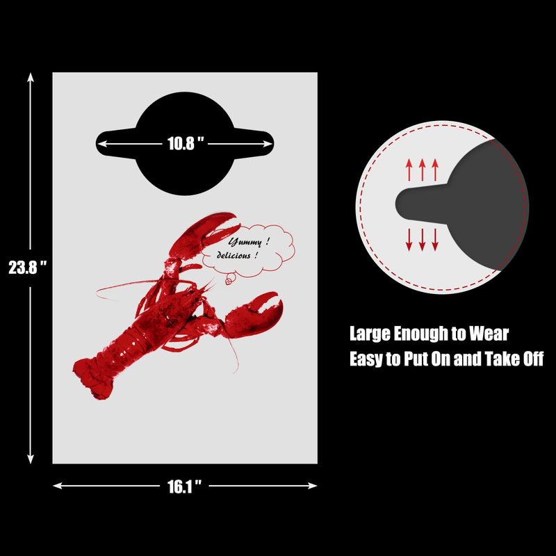 [Australia] - Nonley 30/50 PCS Crab Bibs for Adults, Disposable Lobster Bibs 23" Plastic Funny Bibs for Crab Feast Crawfish Funny Bibs-30 Pcs 