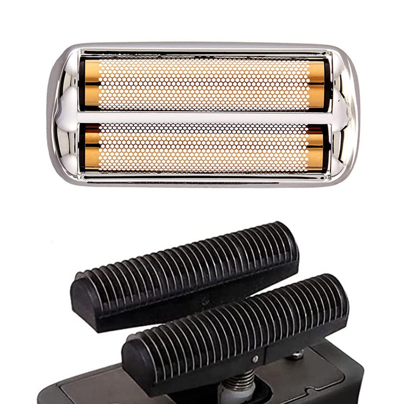 P4L FXRF2 Replacemnet Foil and Cutter fit for Babyliss PRO Barberology FXFS2 (FOILFX 02) ,Generic Shaver Head for Babylisspro Replacement Blade,Babyliss Foil Shaver Replacement Part (Silver) Silver