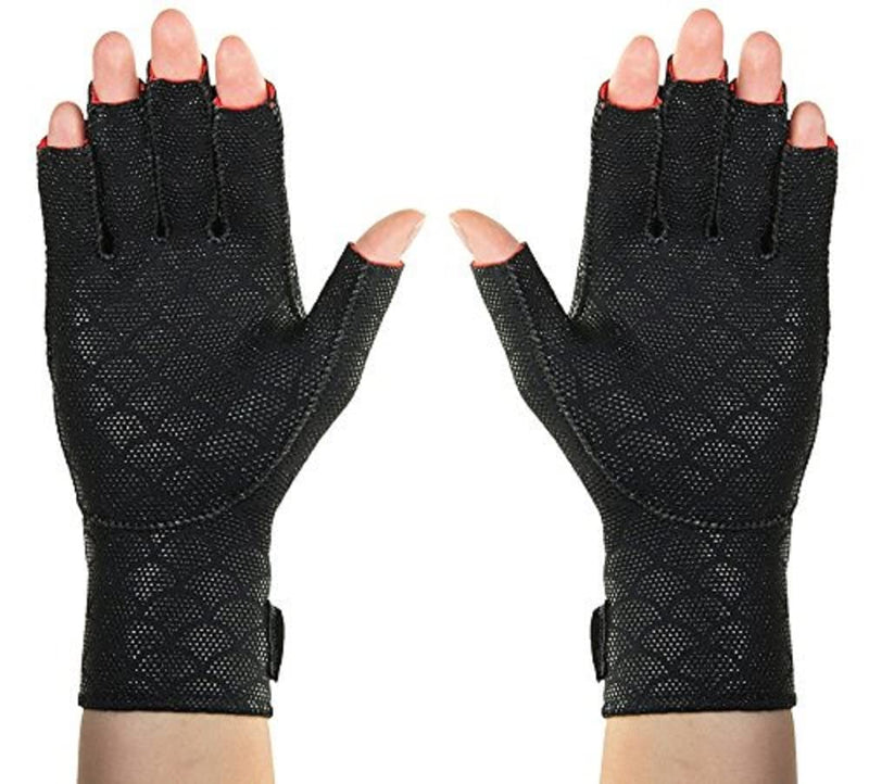 Thermoskin Premium Arthritic Gloves, Pair, Black, Thermoskin Premium Arthritic Gloves Pair, Black, Relieves Arthritic Pain in Fingers and Hand, Size X-Small, (82199)