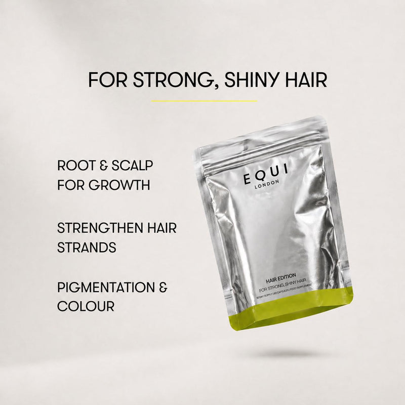 Equi Hair Edition | Biotin Zinc Copper Vitamins for Women | Vegan Capsules with Amino Acids & Botanical Extracts for Hair, Skin, Nails | Beauty Nutrition for Strength, Shine, Thickness | 30 Day