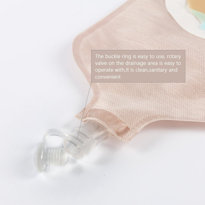 [Australia] - Carbou 15PCS One-Piece Urostomy Bag Drainable Pouches with Measure Card,Cutting Tool for Colostomy Ileostomy Stoma Care, Cut-to-Fit 