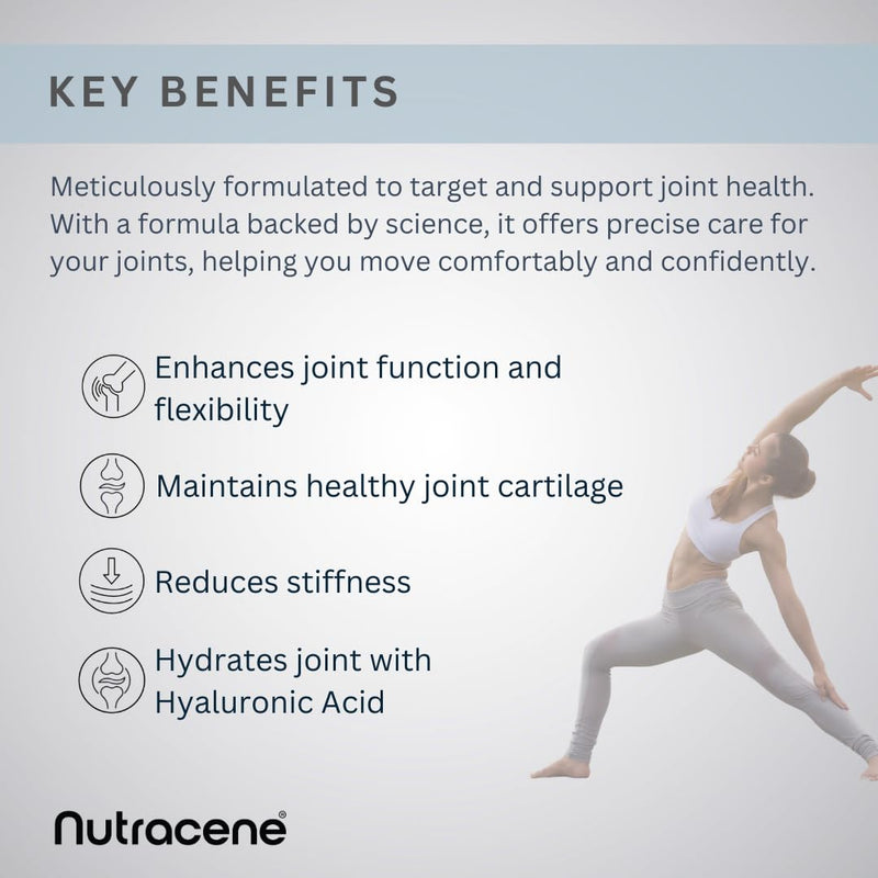 Joint Care Complex | Glucosamine, Chondroitin, MSM, Hyaluronic Acid & Turmeric | UK GMP Standards | Made in the UK | GMO Free | High Strength Formula for Men & Women | Relieves Joint Stiffness & Aches