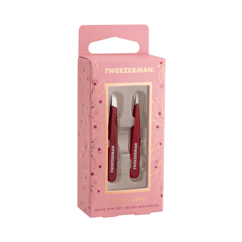 Tweezerman Vintage Rose Micro Mini Tweezer Set Vintage Rose Micro Mini Set