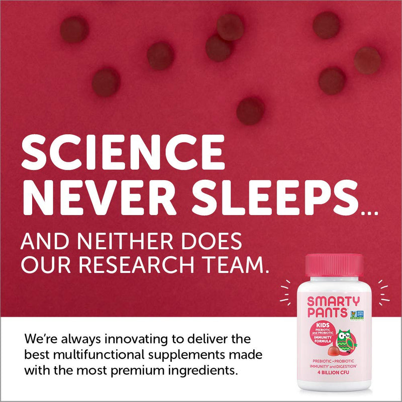 [Australia] - SmartyPants Kids Probiotic Immunity Gummies: Prebiotics & Probiotics for Digestive Health and Immune Support Supplement, Gluten Free, Vegan, Strawberry Crème Flavor, 60 Count (30 Day Supply) Kids Probiotic - Strawberry Crème 