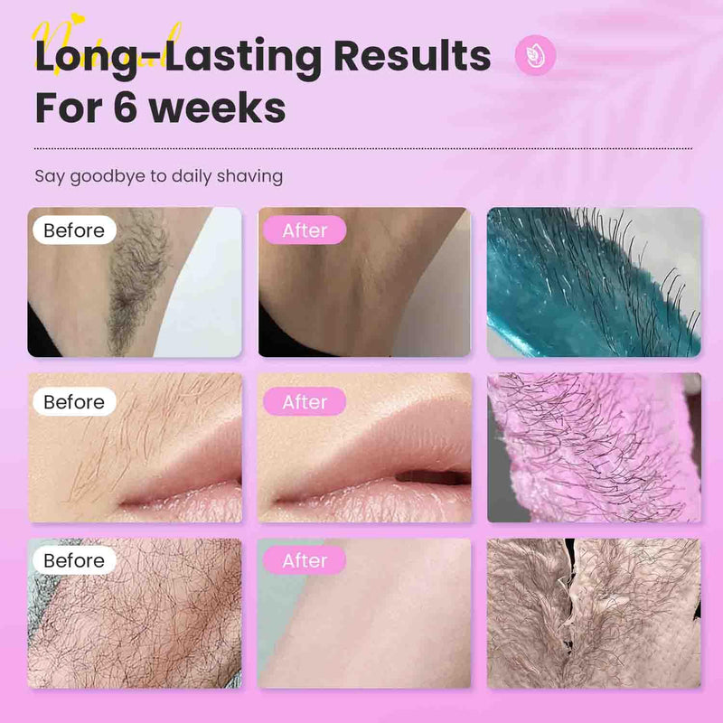 [Australia] - Waxfans Wax Beads, Wax Beads for Hair Removal 1.1lb,for Brazilian Waxing,Bikini Wax Sexy Bikini(4 pack) Pink-4P 