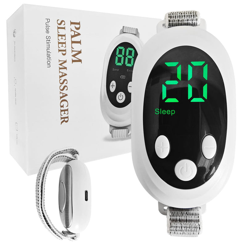 [Australia] - Handheld Sleep Aid Device, Sleep Assisted Low-Frequency Pulse Generator, Relief Anxiety Help Sleep, USB Rechargeable 