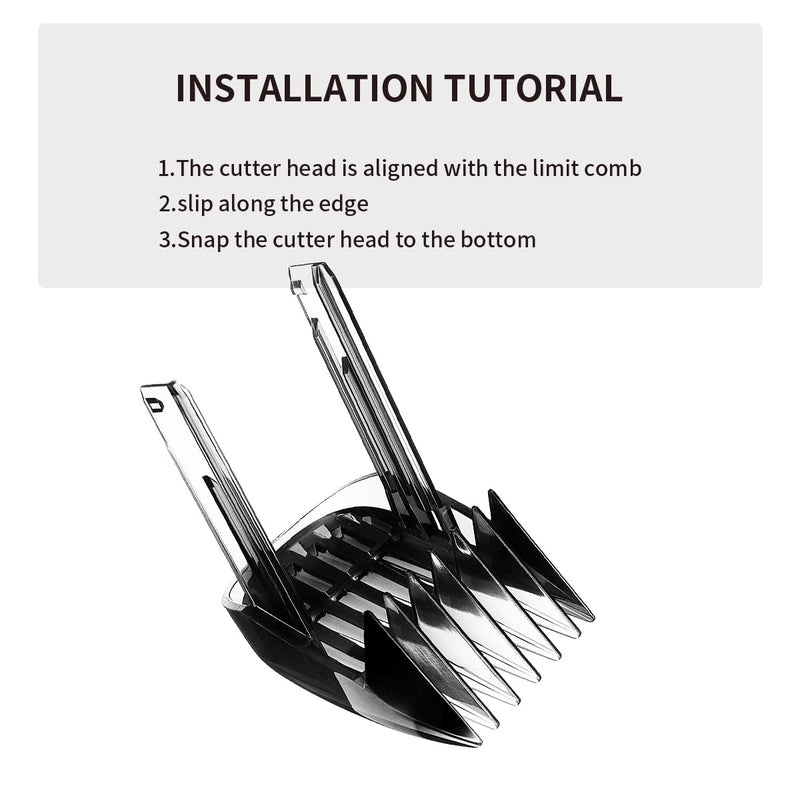 [Australia] - YanBan Replacement Hair Cutting Comb Compatible with Philips HC9450 HC9490 HC9452 HC7460 HC7462, Adjustable 1-7mm 