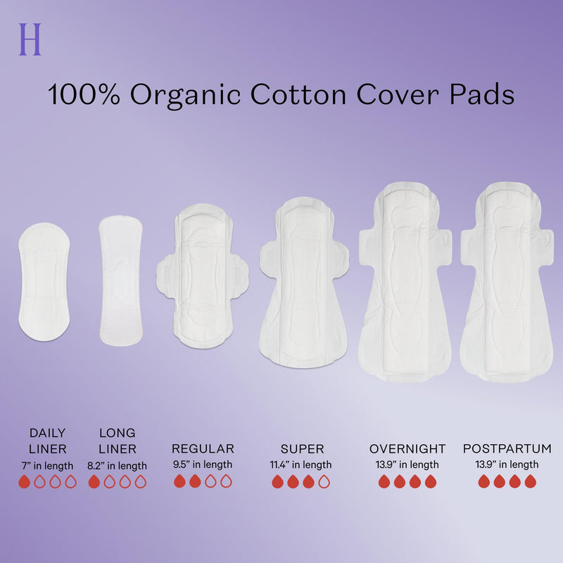 [Australia] - The Honey Pot Company - Herbal Pads for Women - Overnight Pads w/Wings - Infused w/Essential Oils for Cooling Effect & Organic Cotton Cover - Sanitary Pads - Feminine Care - FSA & HSA - 12 ct 12 Count (Pack of 1) Herbal Overnight 