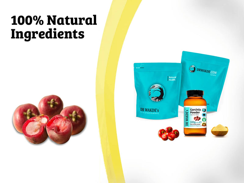 DR WAKDE'S Garcinia Fruit Powder - 100g (3.5oz) | Pure, Raw & Dried Powder | Ayurvedic Herb | Vegan | Nothing Added, Nothing Removed | Same Day Dispatch