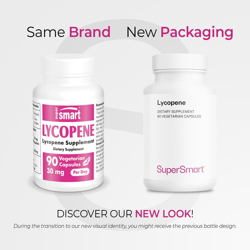 [Australia] - Supersmart - Lycopene 30mg per Day (High Potency) - Tomato Extract 10% Carotenoids - Lycopene Supplement | Non-GMO & Gluten Free - 90 Capsules 
