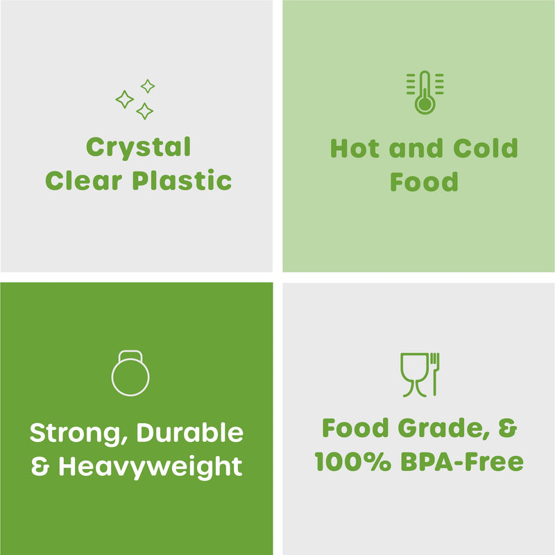 [Australia] - Comfy Package [100 Pack] Heavy Duty Disposable Clear Plastic Spoons - Plastic Silverware, Basic Cutlery for Parties, Events, and Everyday Use 
