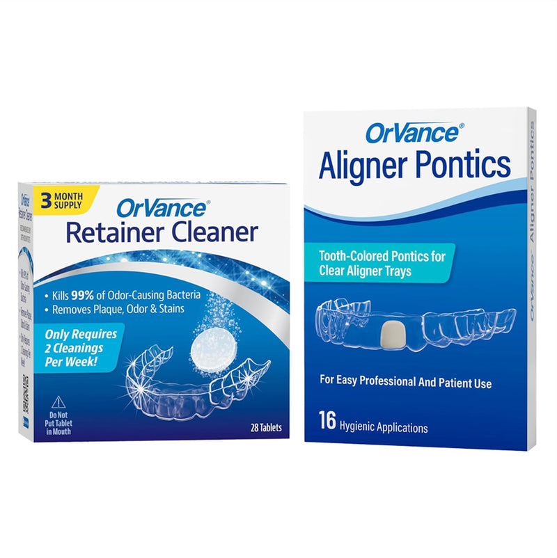 OrVance Retainer Cleaner Tablets (28 Count) & OrVance Pontics (16 Count)