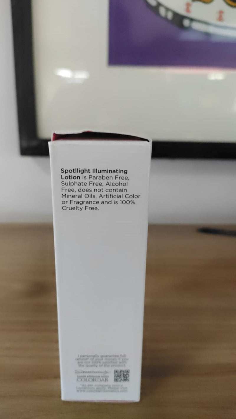 Colorbar Spotlight Illuminating Lotion - Face Moisturizer with Hyaluronic Acid and Mulberry Extract for Deep Hydration - Instant Brightness - 1 oz