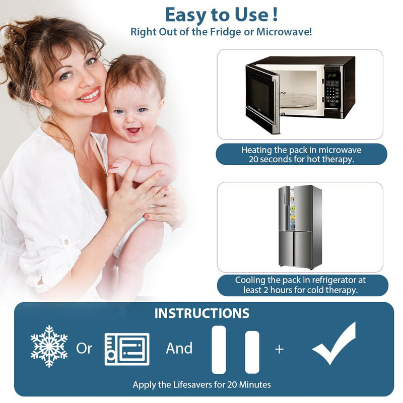 [Australia] - ACWOO Postpartum Compress Cold & Warm, Postpartum Compress for Caesarean Section, Hemorrhoids or Menstrual Cramps Pain and Discomfort (Blue) Blue 