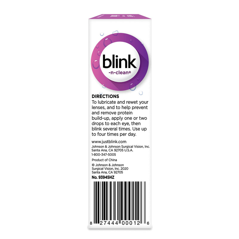 blink-n-clean Lens Drops for Soft & RGP Lenses, 0.5 Fluid Ounces (Value Pack of 6)