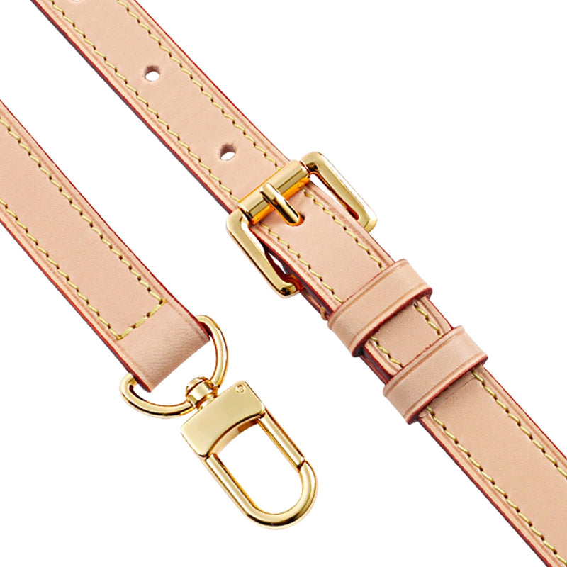 Genuine Vachetta Leather Strap Replacement Adjustable Crossbody Handbag Shoulder Purse Strap for Speedy Bags(APRICOT-Width:0.7in,Adjustable Length:39.4-47.2in) Apricot-width:0.7in&adjustable Length:39.4-47.2in