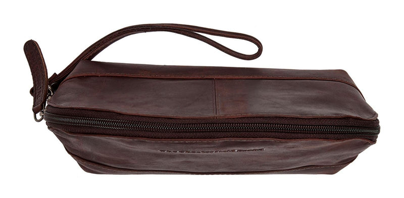 Chesterfield Brand Toiletry Bag VENEZIA | Made Of Leather | Large Cosmetics Case For Men And Women For Travel (Brown)