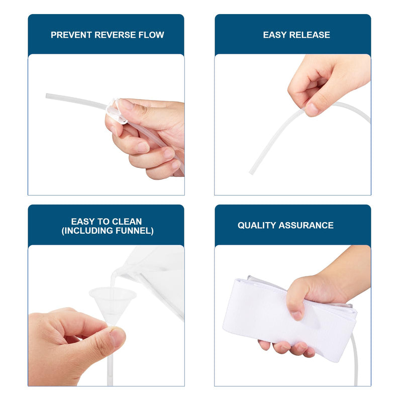 Urine Test Complete Kit，with Funnel, Temperature Strip， Lining Sample Bag, Urine Test Practice Kit at Home