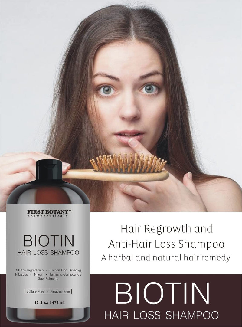 Hair Regrowth & Anti-Hair Loss Shampoo with DHT Blockers, 16 fl oz 16 Fl Oz (Pack of 1)