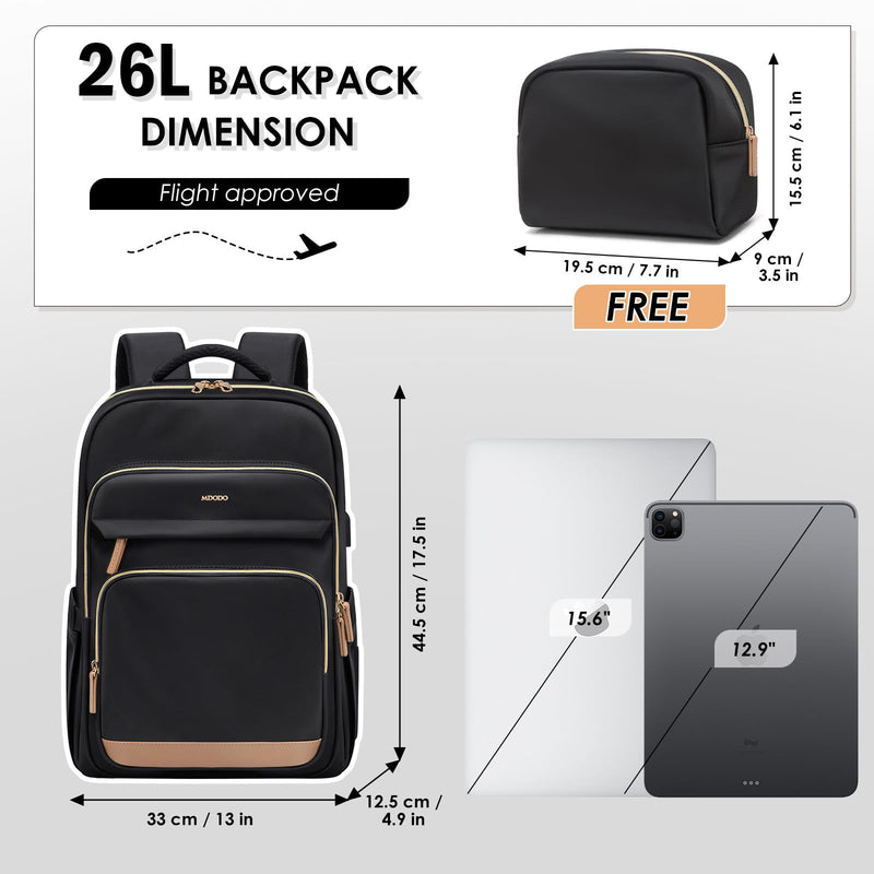 15.6Inch Laptop Backpack for Women Men Travel Duffel Bag for Women Weekender Overnight Carry on Tote with Shoe Compartment Wet Pocket
