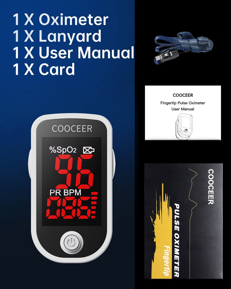 Pulse Oximeter Fingertip for Home Use: FSA Eligible Oxygen Monitor - Enhanced Spo2 Blood Oxygen Monitor with Bold Dual Direction Readings - Wide Applicable o2 pulse oximeter finger for ages 3-80