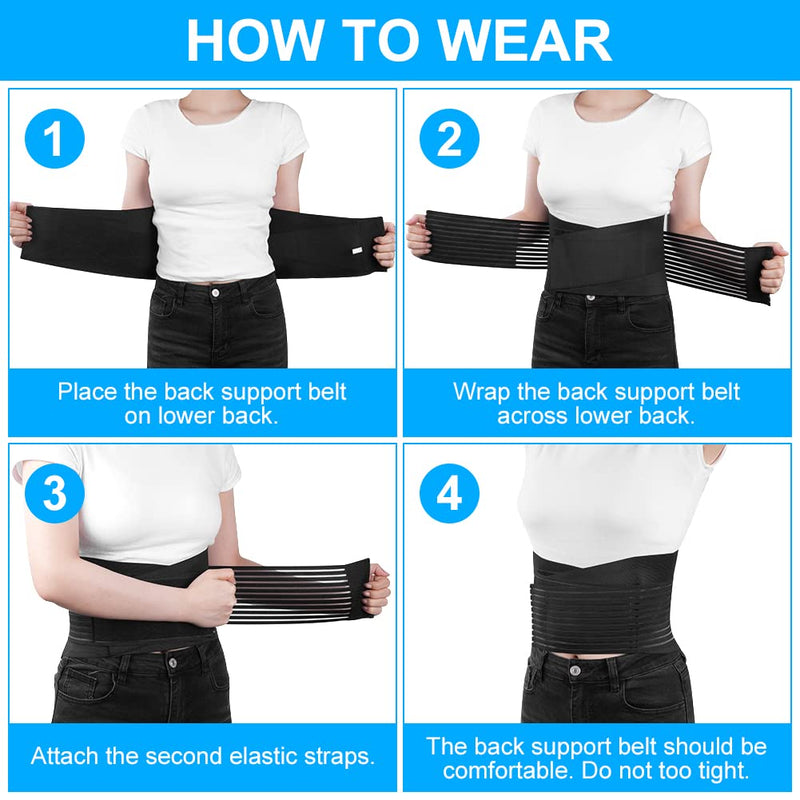 [Australia] - ACWOO back bandage, back support belt for men and women, breathable back strap, back support for sports, back bandage relieves back, anti-sweat lumbar belt, back support belt (M) M 