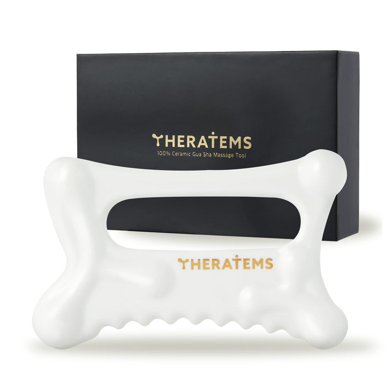 Natural Ceramic gua sha Massage Tool, face and Body guasha, Lymphatic Drainage Trigger, guasha Board, face Lift, Muscle Relief Massage Board