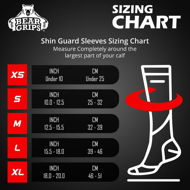 [Australia] - Bear Grips Deadlift Shin Guards - Breathable Gym Equipment Rope Climbing Shin Guard for Men and Women - Injury Prevention Calf Support Shin Guard Sleeves for Ultimate Shin Protection Black X-Large 