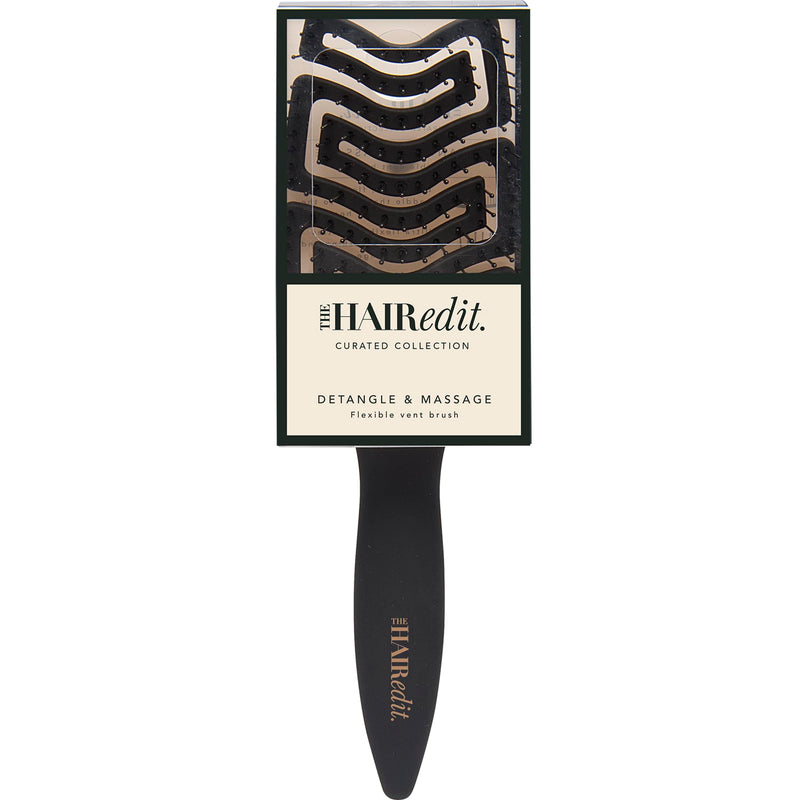 [Australia] - The Hair Edit Detangle & Massage Brush Wet & Dry Brush With Ergonomic Paddle, Non Slip Grip Scalp Massager with Soft Flexible Bristles, Anti-Breakage Hairbrush for Thick, Curly, Straight, Fine Hair 