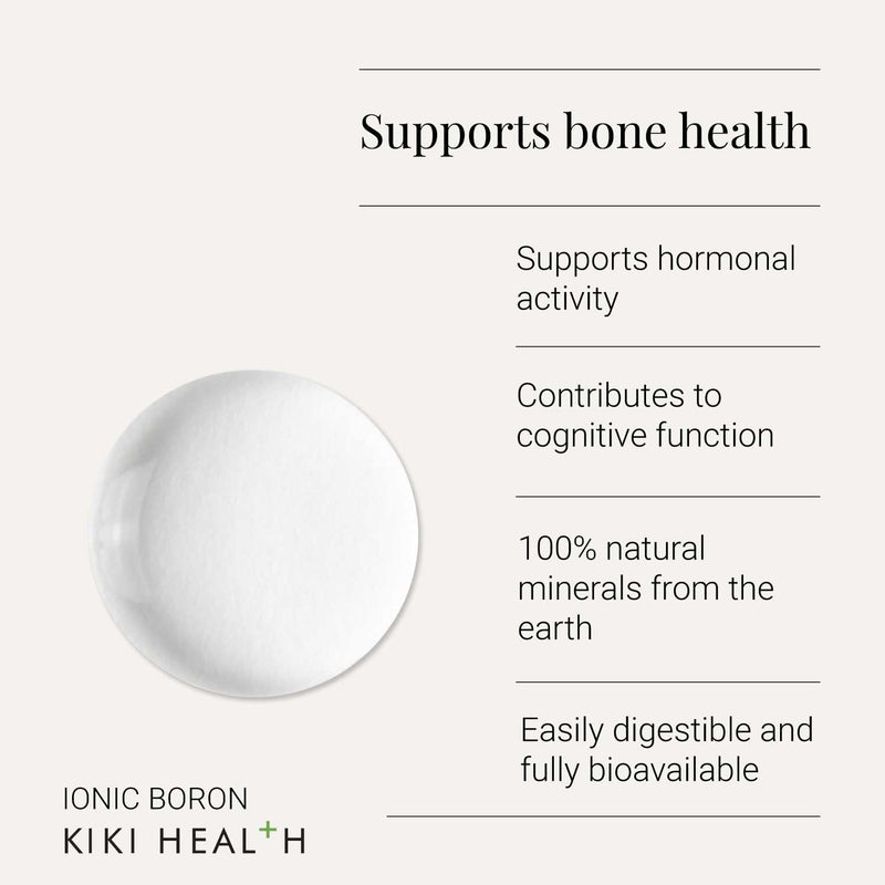 Ionic Boron Liquid Concentrate 50ml – Bone & Mineral Metabolism Support – High Absorption Boron Supplement Drops for Calcium Utilisation & Structural Health, 10mg RI/Serving