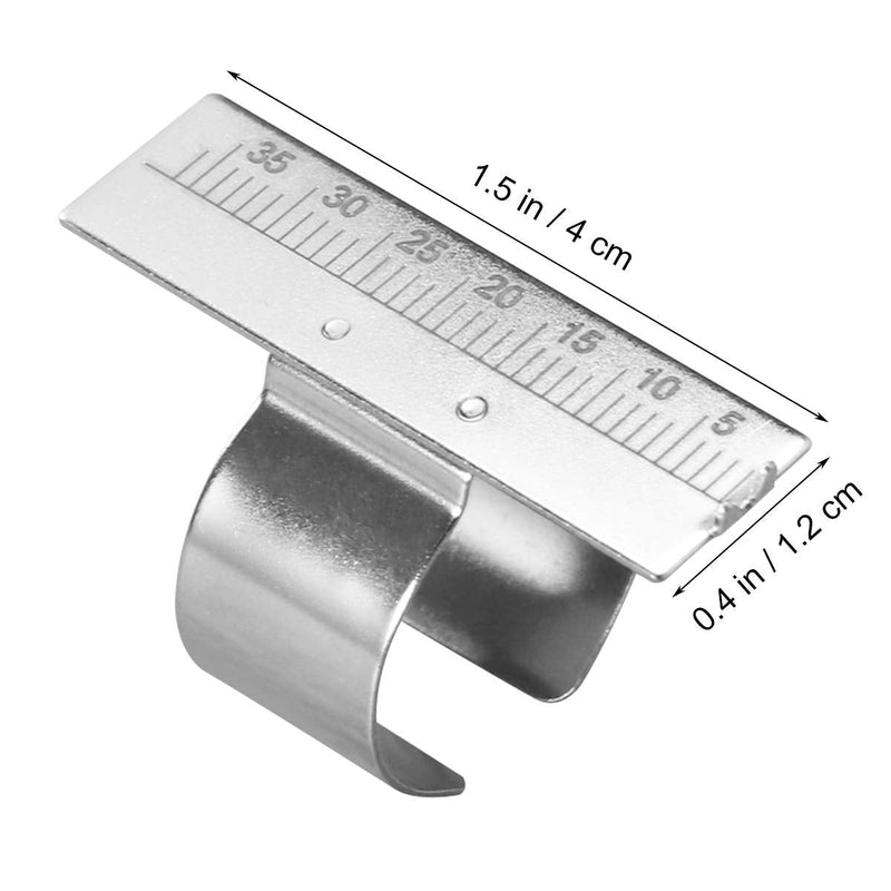 [Australia] - Healifty 1 piece ring ruler made of stainless steel measuring ring instrument for measuring the tooth root canal finger ruler measuring endo gauge finger ruler dentist instruments instruments ringing tooth ring 