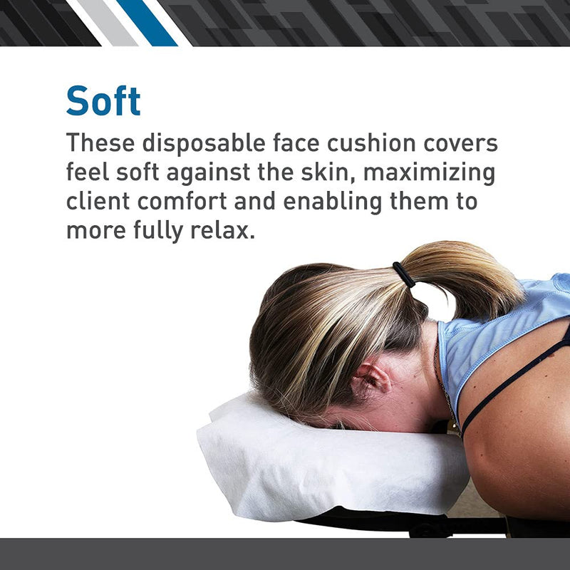 [Australia] - BodyMed Disposable Face Cradle Covers - 1 Pack of 100 Sheets - Medical-Grade, Ultra Soft, Luxurious, Non-Sticking Massage Face Covers/Headrest Covers for Massage Tables & Massage Chairs 100 Count 