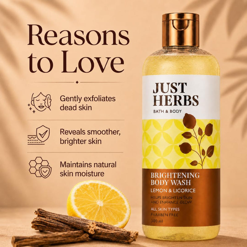 Just Herbs Lime and Liquorice Vitamin C Brightening Body Wash
