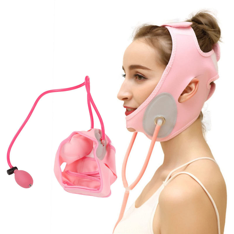 Reusable V Line Mask Facial Slimming Strap Inflatable Face Lifter Face Up Lift Belt Chin Up Mask V Face Lifting and Tightening Bandage for Women Men