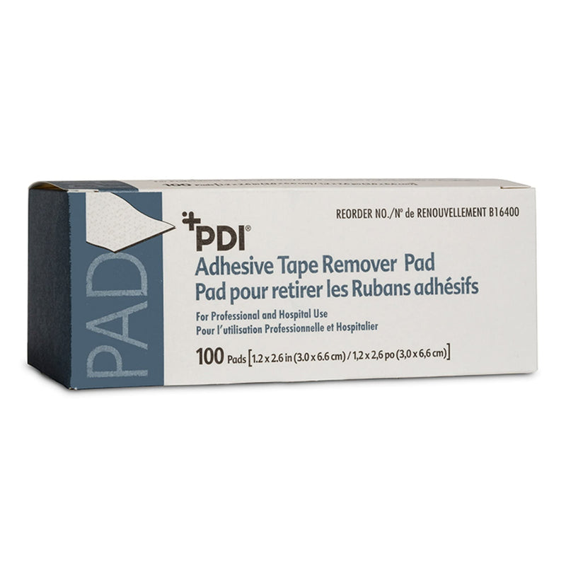 [Australia] - PDI Healthcare B16400 Adhesive Tape Remover Pad, 1.25" x 2.625" Size (Pack of 100) 